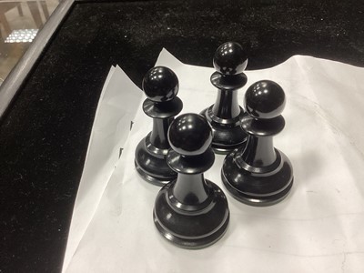 Lot 1000 - AN EARLY 20TH CENTURY JACQUES 'STAUNTON' PATTERN CHESS SET