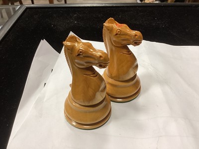 Lot 1000 - AN EARLY 20TH CENTURY JACQUES 'STAUNTON' PATTERN CHESS SET