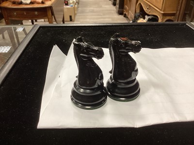 Lot 1000 - AN EARLY 20TH CENTURY JACQUES 'STAUNTON' PATTERN CHESS SET