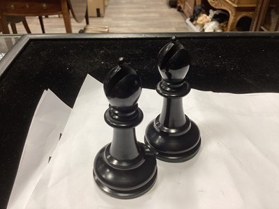 Lot 1000 - AN EARLY 20TH CENTURY JACQUES 'STAUNTON' PATTERN CHESS SET