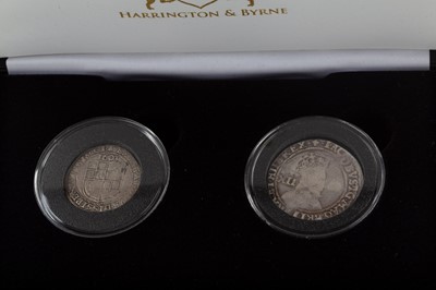 Lot 34 - AN IMPRESSIVE HAMMERED SILVER JAMES I (1603 - 1625) SILVER SHILLING AND SIXPENCE TWO COIN SET