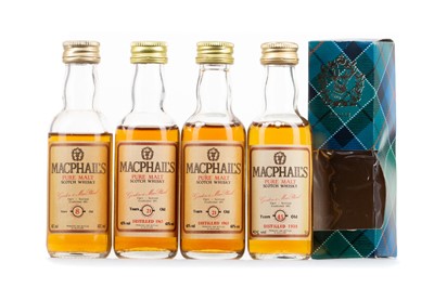 Lot 183 - MACPHAIL'S 1938 45 YEAR OLD, 1963 21 YEAR OLD (X2) AND 8 YEAR OLD MINIATURES
