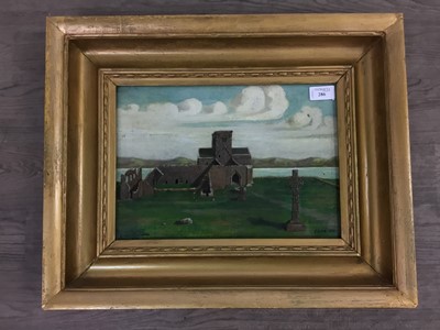 Lot 286 - IONA CATHEDRAL, AN OIL