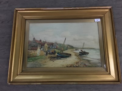 Lot 260 - OLD LARGO, FIFE, A WATERCOLOUR BY DAVID MARTIN