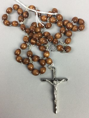 Lot 197 - A SET OF ITALIAN ROSARY BEADS AND ANOTHER