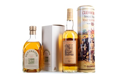 Lot 198 - GLEN KEITH 10 YEAR OLD AND GLENMORANGIE 10 YEAR OLD