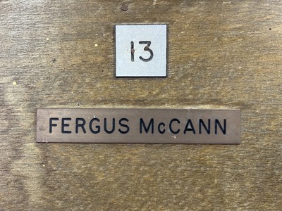 Lot 1671 - FERGUS MCCANN OF CELTIC FOOTBALL CLUB, HIS ORIGINAL DIRECTORS' BOX CHAIR