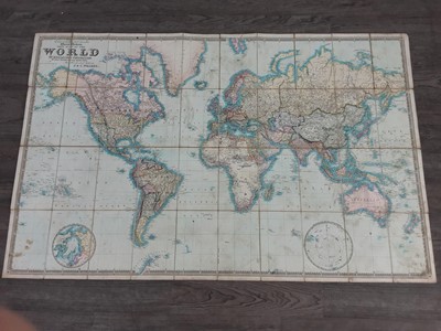 Lot 205 - A MAP OF THE WORLD ON MERCATOR'S PROJECTIONS