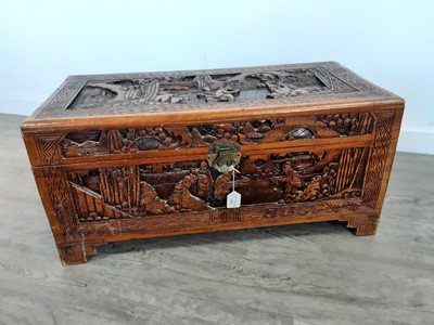 Lot 1064 - A CHINESE CAMPHORWOOD BLANKET CHEST