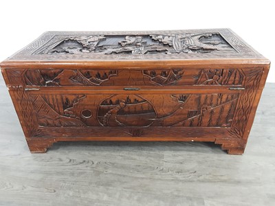 Lot 1064 - A CHINESE CAMPHORWOOD BLANKET CHEST