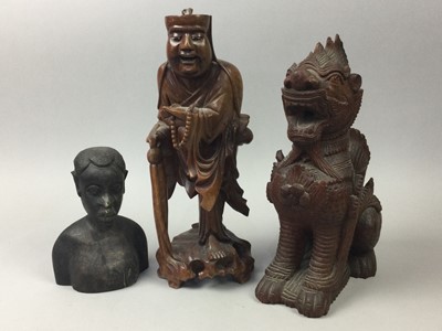 Lot 112 - A COLLECTION OF EAST ASIAN CARVINGS