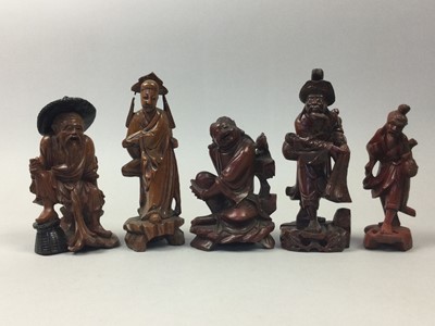 Lot 113 - A COLLECTION OF EAST ASIAN CARVINGS