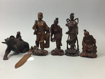 Lot 113 - A COLLECTION OF EAST ASIAN CARVINGS