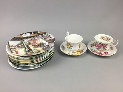 Lot 22 - A COLLECTION OF PLATES, TEACUPS AND SAUCERS
