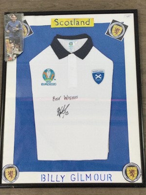 Lot 136 - BILLY GILMOUR SIGNED SCOTLAND POLO TOP