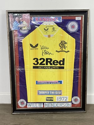 Lot 1676 - WILLIE HENDERSON, SIGNED RANGERS SHIRT