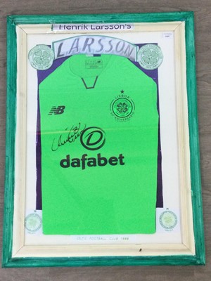 Lot 1685 - HENRIK LARSSON SIGNED CELTIC SHIRT