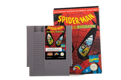 Lot 922A - SPIDER-MAN RETURN OF THE SINISTER SIX FOR THE NINTENDO ENTERTAINMENT SYSTEM