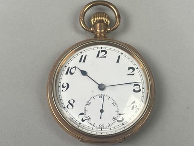 Lot 229 - A SILVER CASED POCKET WATCH AND ANOTHER POCKET WATCH