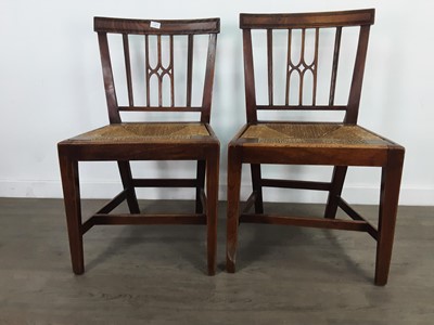 Lot 236 - A SET OF FOUR STICK BACK SINGLE CHAIRS