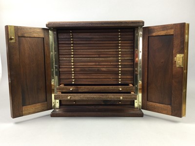 Lot 245 - A COIN COLLECTORS CABINET