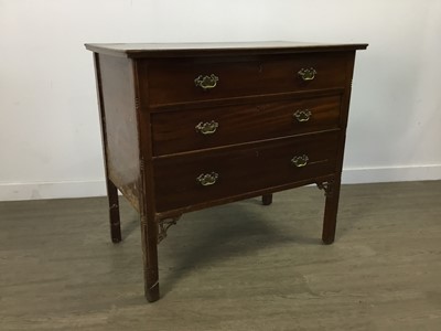 Lot 248 - A VICTORIAN MAHOGANY CHEST OF DRAWERS