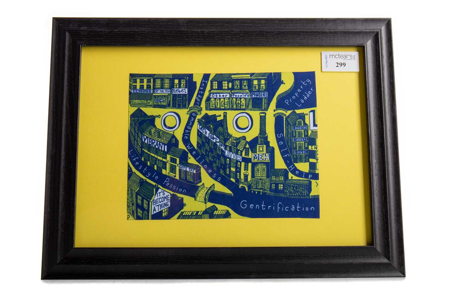 Lot 299 - GRAYSON PERRY 'GENTRIFICATION' CLOTH