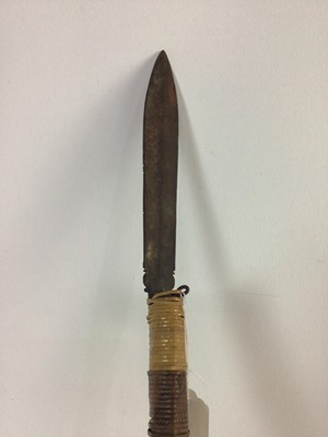 Lot 6 - A DAYAK SPEAR-TIPPED BLOWPIPE