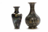 Lot 872 - EARLY 20TH CENTURY CHINESE CLOISONNE VASE AND...