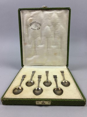 Lot 66 - A SET OF SIX FRENCH SILVER COFFEE SPOONS
