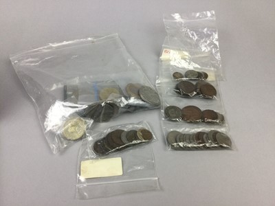 Lot 12 - A COLLECTION OF BRITISH AND OTHER COINS