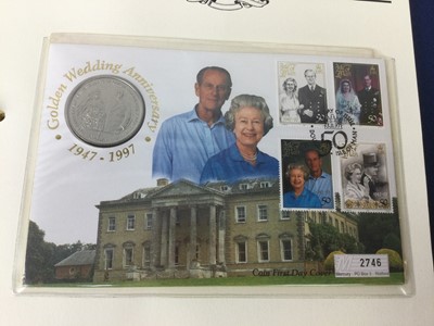 Lot 84 - A LOT OF TWO ALBUMS OF COMMEMORATIVE COIN COVERS