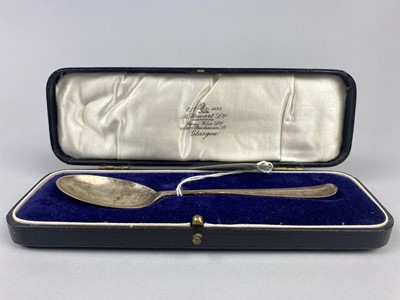 Lot 259 - A VICTORIAN SILVER CHRISTENING SET AND OTHER SILVER