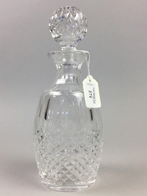 Lot 271 - A PAIR OF WATERFORD GLASS DECANTERS AND STOPPERS AND OTHERS