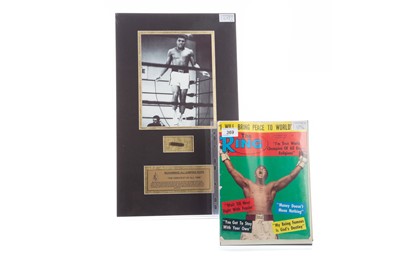 Lot 1502 - ORIGINAL SECTION OF MUHAMMAD ALI'S JUMPING ROPE, ALONG WITH OTHER RELATED ITEMS