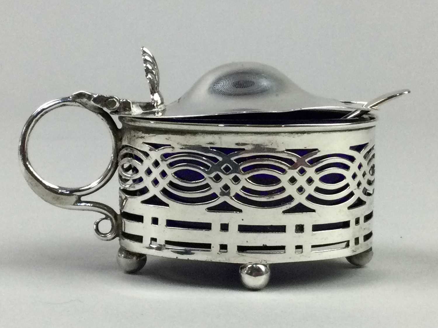 Lot 6 - A SMALL GROUP OF SILVER CRUETS