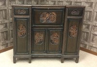 Lot 890 - EARLY 20TH CENTURY CHINESE HARDWOOD SECRETAIRE...