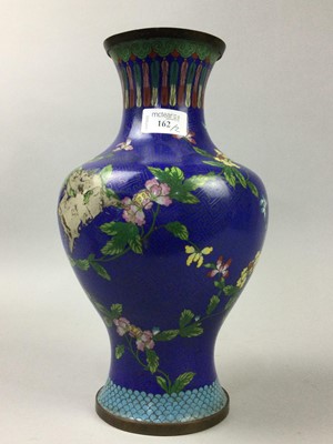 Lot 162 - TWO CHINESE CLOISONNE VASES