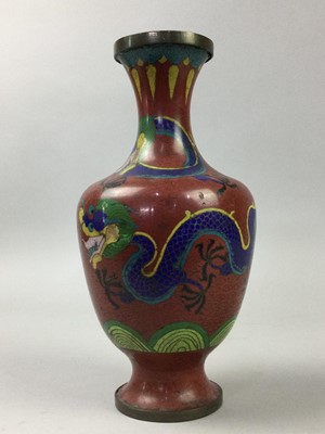 Lot 162 - TWO CHINESE CLOISONNE VASES
