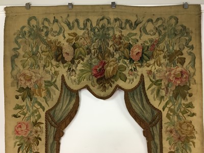 Lot 814 - A 19TH CENTURY AUBUSSON TAPESTRY PORTIERE