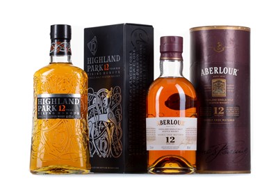 Lot 275 - ABERLOUR 12 YEAR OLD DOUBLE CASK AND HIGHLAND PARK 12 YEAR OLD VIKING HONOUR
