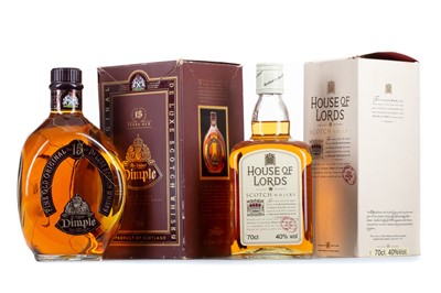 Lot 277 - HOUSE OF LORDS AND DIMPLE 15 YEAR OLD 75CL
