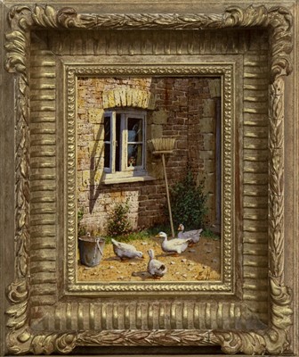 Lot 143 - FOUR OF A KIND, AN OIL BY EDWARD HERSEY