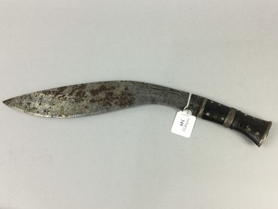 Lot 349 - A NEPALESE KUKRI