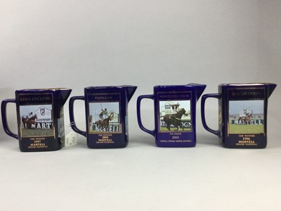 Lot 355 - EIGHT MARTELL 'GRAND NATIONAL' WATER JUGS AND OTHERS