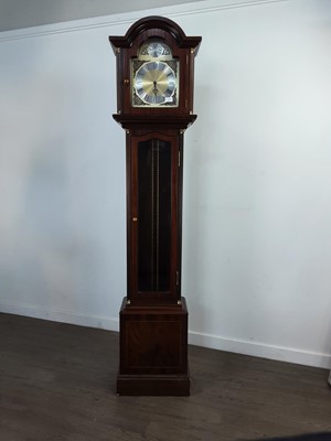 Lot 379 - A REPRODUCTION LONGCASE CLOCK