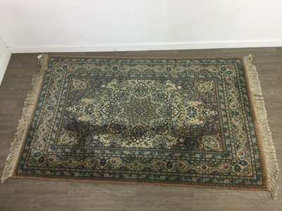 Lot 594 - A MODERN RUG, ANOTHER AND A RUNNER