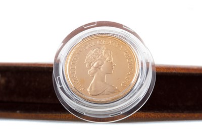 Lot 49 - AN ELIZABETH II GOLD PROOF SOVEREIGN DATED 1981