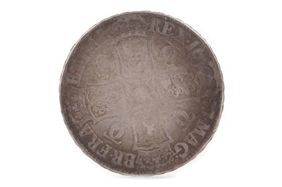 Lot 47 - A CHARLES II SILVER CROWN DATED 1677