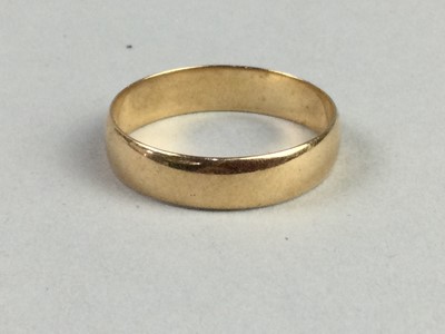 Lot 384 - TWO EIGHTEEN CARAT GOLD WEDDING RINGS